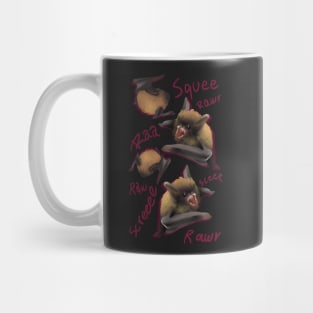 Little Friend goes RAWR,  screech, sQUEEE Button Mug